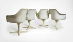 Fibreglass Swivel Armchairs By Maurice Burke For Arkana, Set Of 4 13 Fibreglass Swivel Armchairs By Maurice Burke For Arkana, Set Of 4 -PAMONO Sales fibreglass swivel armchairs by maurice burke for arkana set of 4 2