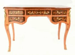 French Empire Floral Marquetry Inlay Desk