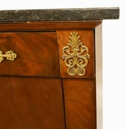 French Empire Mahogany Desk With Drawers, 1880s -PAMONO Sales french empire mahogany desk with drawers 1880s 6