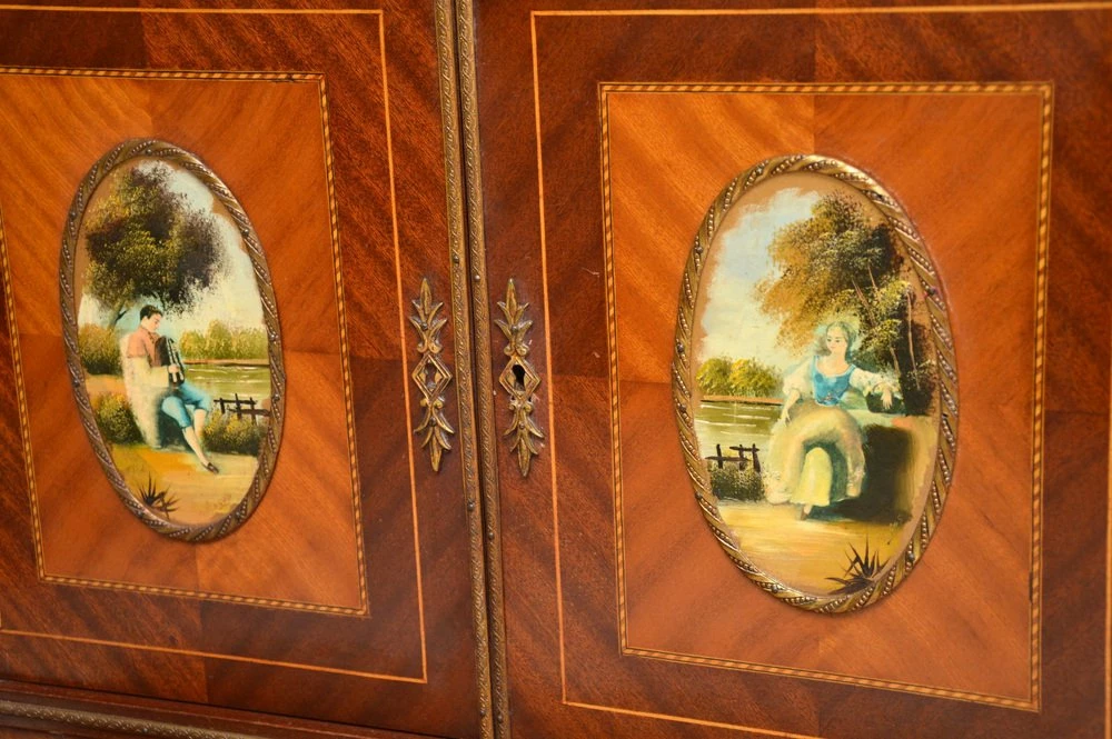 French Ormolu Mounted Escritoire Writing Desk, 1930s 13 French Ormolu Mounted Escritoire Writing Desk, 1930s - Image 11