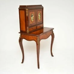 French Ormolu Mounted Escritoire Writing Desk, 1930s 16 French Ormolu Mounted Escritoire Writing Desk, 1930s -PAMONO Sales french ormolu mounted escritoire writing desk 1930s 3