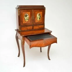 French Ormolu Mounted Escritoire Writing Desk, 1930s 18 French Ormolu Mounted Escritoire Writing Desk, 1930s -PAMONO Sales french ormolu mounted escritoire writing desk 1930s 5