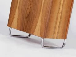 Functionalist Walnut Veneer Steel Tube Desk, 1930s -PAMONO Sales functionalist walnut veneer steel tube desk 1930s 5