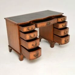 Georgian Style Pedestal Desk, 1950s -PAMONO Sales georgian style pedestal desk 1950s 5