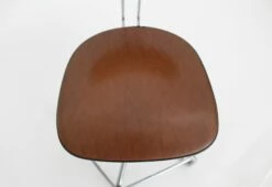 German Chrome Plated Brown Swivel Chair, 1950s -PAMONO Sales german chrome plated brown swivel chair 1950s 7