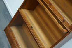 German Oak Bookcase With Folding Doors In Style Of Globe Wernicke, 1900s -PAMONO Sales german oak bookcase with folding doors in style of globe wernicke 1900s 18