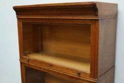 German Oak Bookcase With Folding Doors In Style Of Globe Wernicke, 1900s -PAMONO Sales german oak bookcase with folding doors in style of globe wernicke 1900s 4