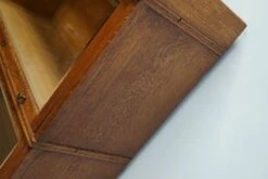 German Oak Bookcase With Folding Doors In Style Of Globe Wernicke, 1900s -PAMONO Sales german oak bookcase with folding doors in style of globe wernicke 1900s 5