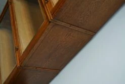 German Oak Bookcase With Folding Doors In Style Of Globe Wernicke, 1900s -PAMONO Sales german oak bookcase with folding doors in style of globe wernicke 1900s 6