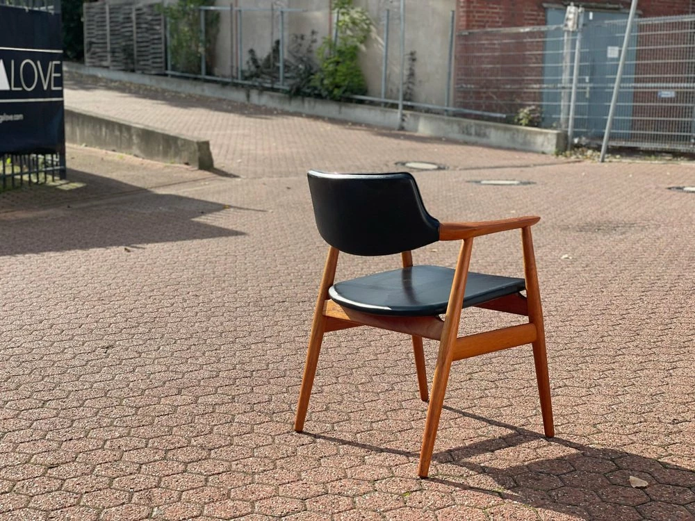 GM11 Teak Desk Armchair From Glostrup, 1960s 4 GM11 Teak Desk Armchair From Glostrup, 1960s - Image 2
