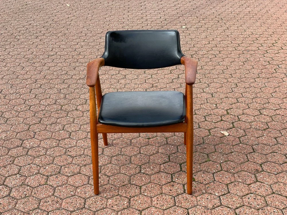 GM11 Teak Desk Armchair From Glostrup, 1960s 6 GM11 Teak Desk Armchair From Glostrup, 1960s - Image 4