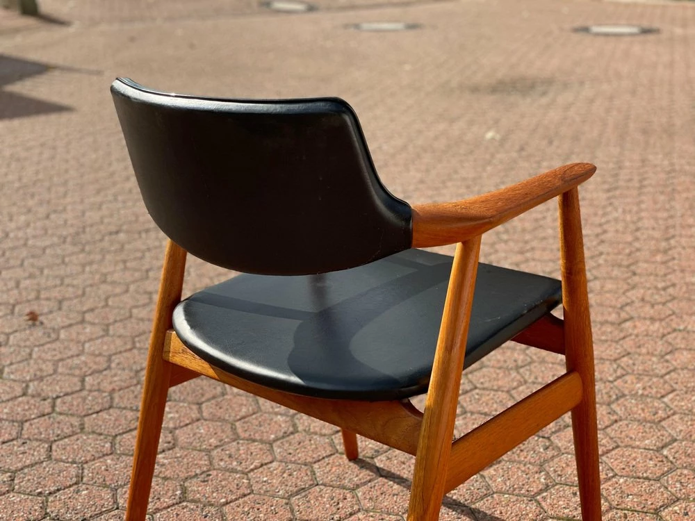 GM11 Teak Desk Armchair From Glostrup, 1960s 8 GM11 Teak Desk Armchair From Glostrup, 1960s - Image 6