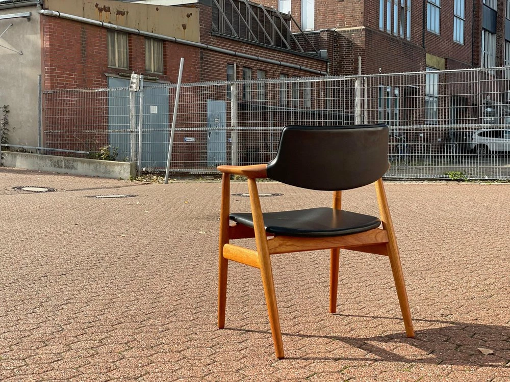 GM11 Teak Desk Armchair From Glostrup, 1960s 11 GM11 Teak Desk Armchair From Glostrup, 1960s - Image 9