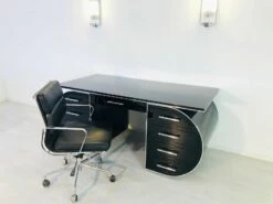 High Gloss Black Design Desk -PAMONO Sales high gloss black design desk 4