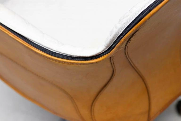 Incisa Chair In Saddle Leather By Vico Magistretti, 1993 5 Incisa Chair In Saddle Leather By Vico Magistretti, 1993 - Image 3