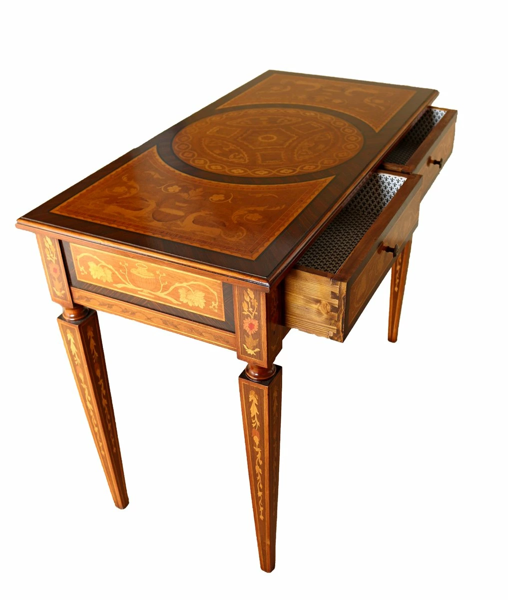 Inlaid Desk In The Style Of Beetle, 1990s 7 Inlaid Desk In The Style Of Beetle, 1990s - Image 5