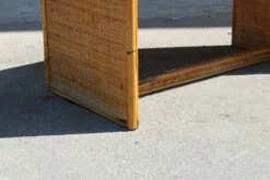 Italian Bamboo & Rattan Rectangular Desk, 1950s -PAMONO Sales italian bamboo rattan rectangular desk 1950s 5