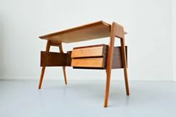 Italian Desk By Vittorio Dassi, 1950s -PAMONO Sales italian desk by vittorio dassi 1950s 3