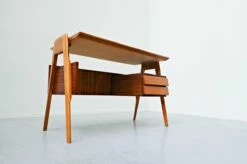 Italian Desk By Vittorio Dassi, 1950s -PAMONO Sales italian desk by vittorio dassi 1950s 9