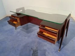 Italian Executive Desk By Vittorio Dassi, 1950s 31 Italian Executive Desk By Vittorio Dassi, 1950s -PAMONO Sales italian executive desk by vittorio dassi 1950s 10