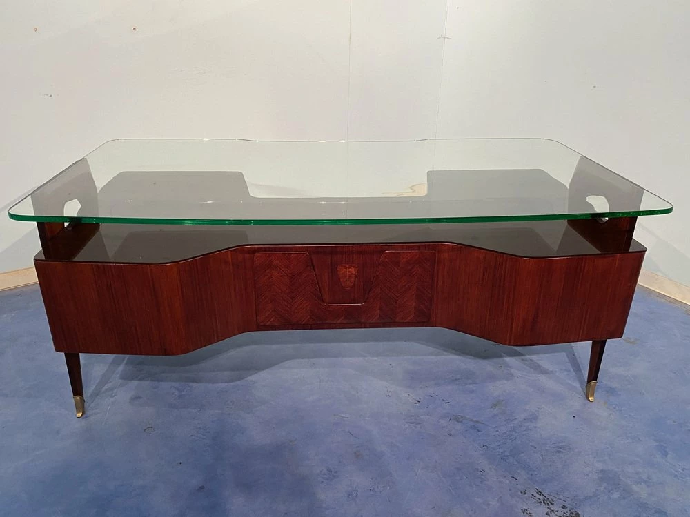 Italian Executive Desk By Vittorio Dassi, 1950s 13 Italian Executive Desk By Vittorio Dassi, 1950s - Image 11