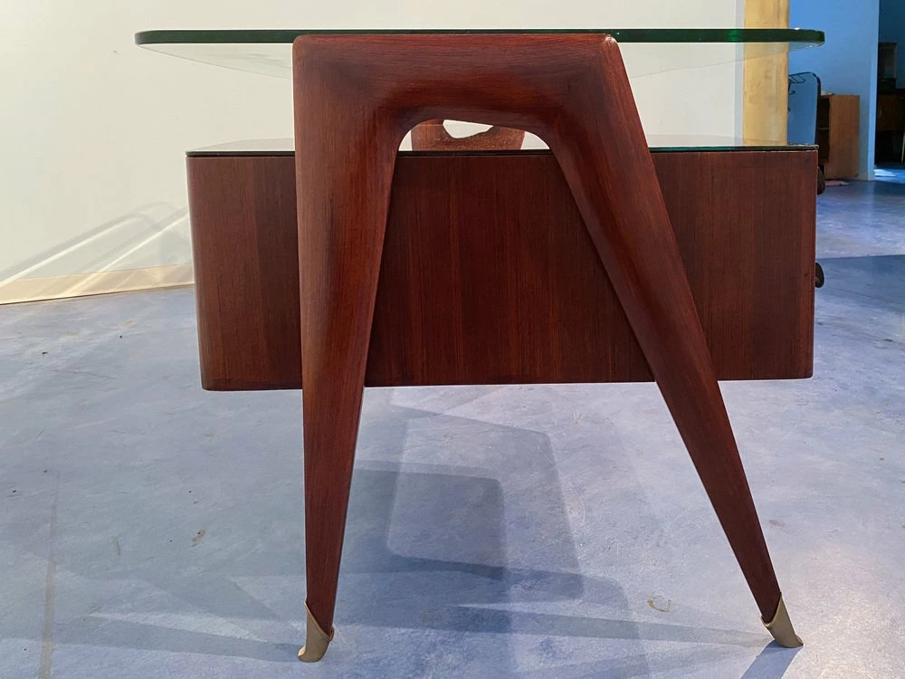Italian Executive Desk By Vittorio Dassi, 1950s 19 Italian Executive Desk By Vittorio Dassi, 1950s - Image 17