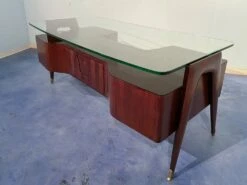 Italian Executive Desk By Vittorio Dassi, 1950s 29 Italian Executive Desk By Vittorio Dassi, 1950s -PAMONO Sales italian executive desk by vittorio dassi 1950s 8