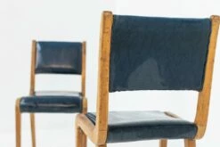 Italian Vintage Blue Fabric Desk Chairs, 1950s, Set Of 2 17 Italian Vintage Blue Fabric Desk Chairs, 1950s, Set Of 2 -PAMONO Sales italian vintage blue fabric desk chairs 1950s set of 2 3