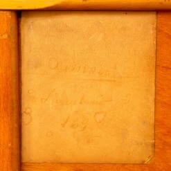 Large Italian Solid Table Desk With Drawers From Ministerial Office In Veneered Beech Wood With Green Coated Top, 1950s -PAMONO Sales large italian solid table desk with drawers from ministerial office in veneered beech wood with green coated top 1950s 11