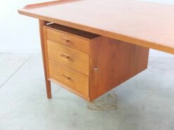 Large Teak Executive Model 207 Desk By Arne Vodder For Sibast, 1950s -PAMONO Sales large teak executive model 207 desk by arne vodder for sibast 1950s 8