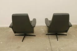 Leather Swivel Armchairs From Up Zavody, 1970s, Set Of 2 -PAMONO Sales leather swivel armchairs from up zavody 1970s set of 2 14