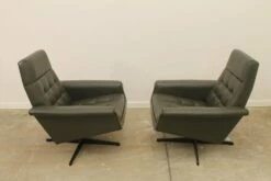 Leather Swivel Armchairs From Up Zavody, 1970s, Set Of 2 -PAMONO Sales leather swivel armchairs from up zavody 1970s set of 2 7