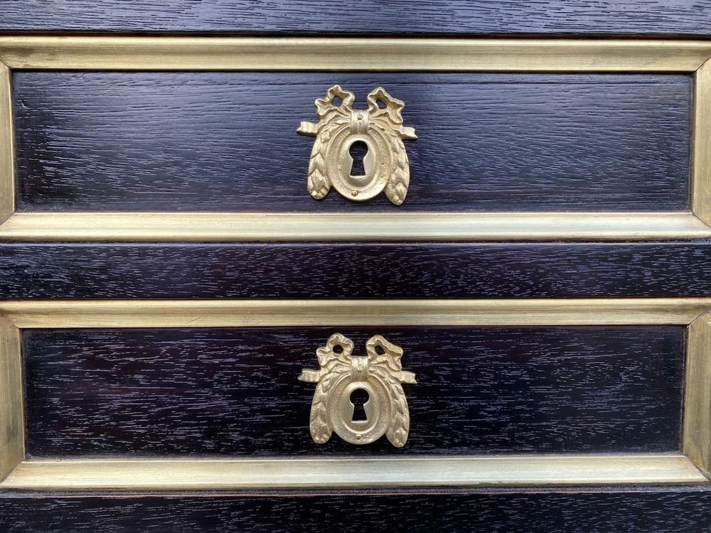 Louis XVI French Ebonised Writing Desk, 1925 14 Louis XVI French Ebonised Writing Desk, 1925 - Image 12