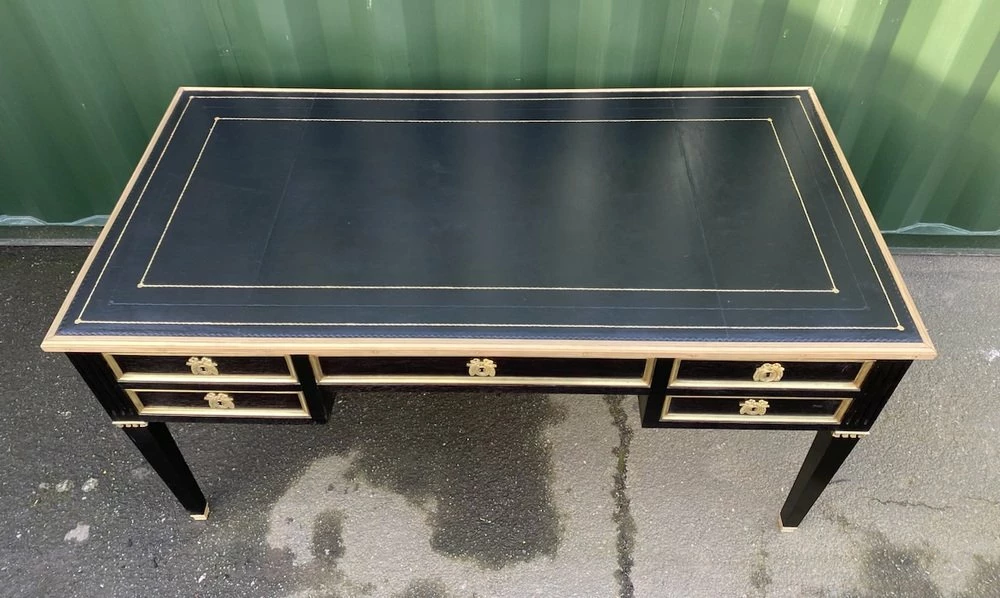 Louis XVI French Ebonised Writing Desk, 1925 19 Louis XVI French Ebonised Writing Desk, 1925 - Image 17