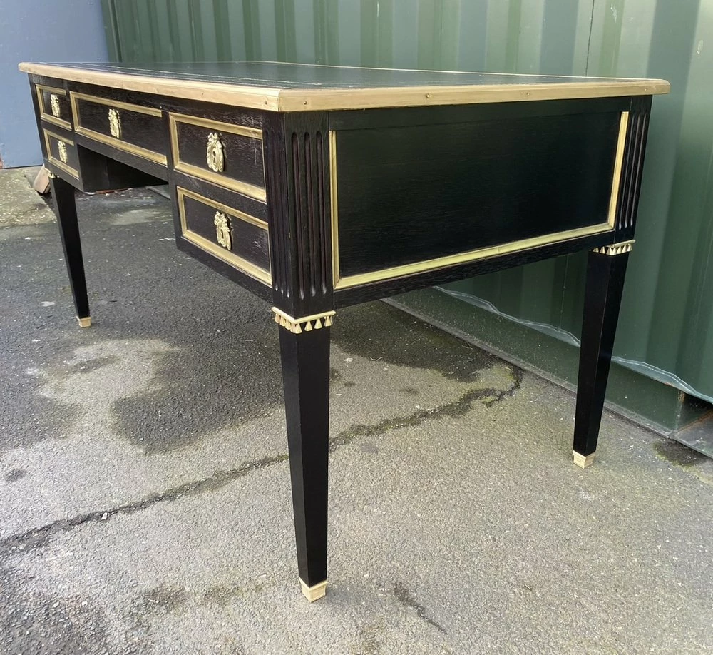 Louis XVI French Ebonised Writing Desk, 1925 5 Louis XVI French Ebonised Writing Desk, 1925 - Image 3