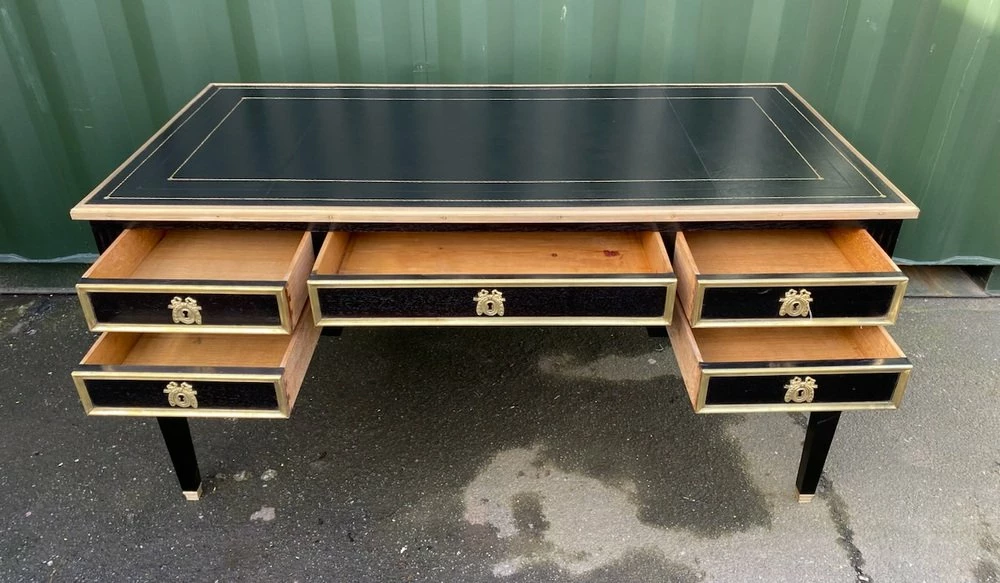 Louis XVI French Ebonised Writing Desk, 1925 10 Louis XVI French Ebonised Writing Desk, 1925 - Image 8