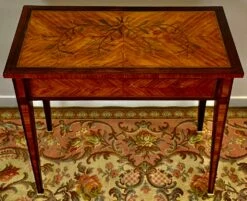 Louis XVI Rosewood And Amaranth Marquetry Writing Desk, 1890s -PAMONO Sales louis xvi rosewood and amaranth marquetry writing desk 1890s 9
