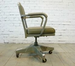 Mid-Century American Industrial Steno Desk Chair By Craig McDowell, 1960s -PAMONO Sales mid century american industrial steno desk chair by craig mcdowell 1960s 4