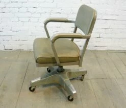 Mid-Century American Industrial Steno Desk Chair By Craig McDowell, 1960s -PAMONO Sales mid century american industrial steno desk chair by craig mcdowell 1960s 6