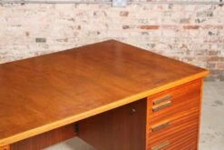Mid-Century British Teak Executive Writing Desk, 1960s -PAMONO Sales mid century british teak executive writing desk 1960s 10