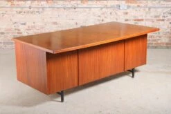 Mid-Century British Teak Executive Writing Desk, 1960s -PAMONO Sales mid century british teak executive writing desk 1960s 12