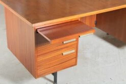 Mid-Century British Teak Executive Writing Desk, 1960s -PAMONO Sales mid century british teak executive writing desk 1960s 8