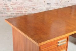 Mid-Century British Teak Executive Writing Desk, 1960s -PAMONO Sales mid century british teak executive writing desk 1960s 9