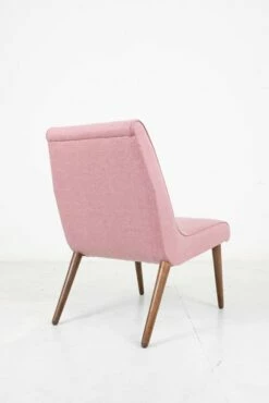 Mid-Century Chair With Pink Upholstery, 1960s 10 Mid-Century Chair With Pink Upholstery, 1960s -PAMONO Sales mid century chair with pink upholstery 1960s 2