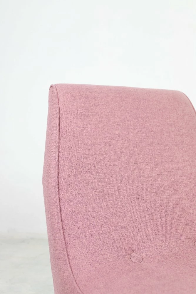 Mid-Century Chair With Pink Upholstery, 1960s 7 Mid-Century Chair With Pink Upholstery, 1960s - Image 5