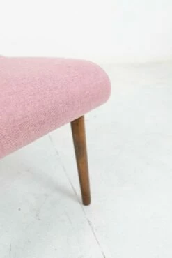 Mid-Century Chair With Pink Upholstery, 1960s 14 Mid-Century Chair With Pink Upholstery, 1960s -PAMONO Sales mid century chair with pink upholstery 1960s 6