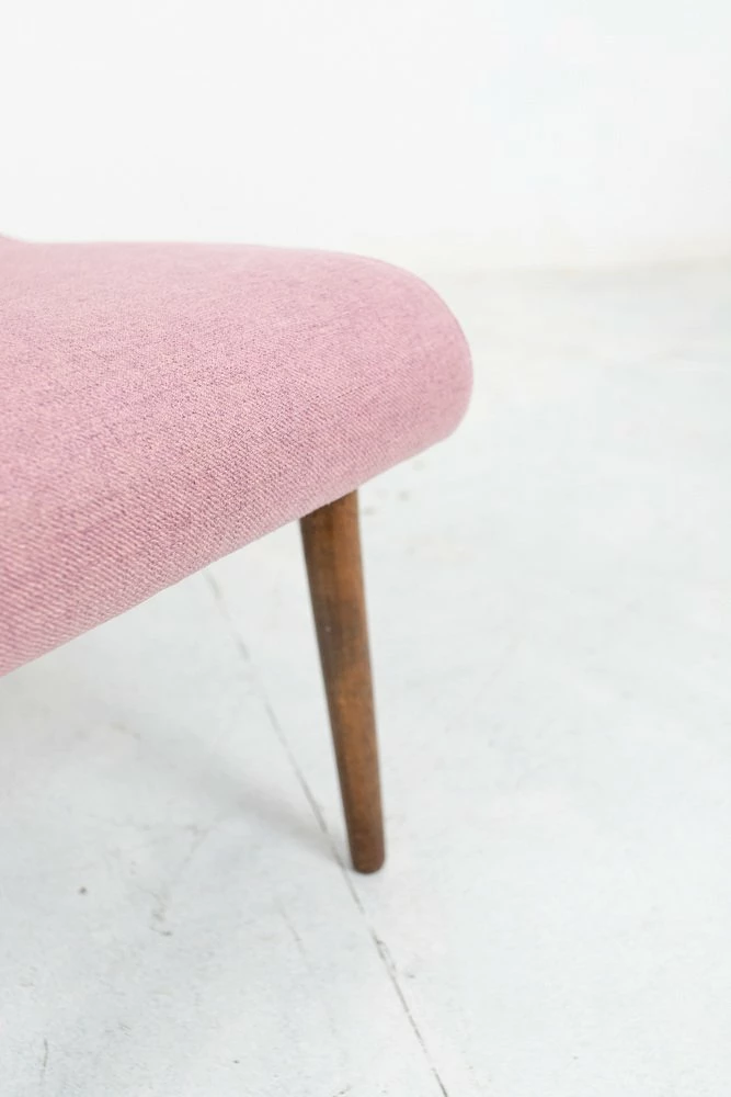 Mid-Century Chair With Pink Upholstery, 1960s 8 Mid-Century Chair With Pink Upholstery, 1960s - Image 6