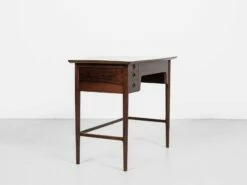Mid-Century Danish Console Desk In Rosewood From Rasmussen, 1960s -PAMONO Sales mid century danish console desk in rosewood from rasmussen 1960s 3