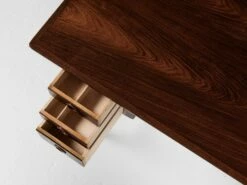 Mid-Century Danish Console Desk In Rosewood From Rasmussen, 1960s -PAMONO Sales mid century danish console desk in rosewood from rasmussen 1960s 6