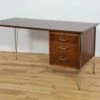 Mid-Century Danish Desk In Teak And Chrome By Heinrich Roepstorff, 1970s -PAMONO Sales mid century danish desk in teak and chrome by heinrich roepstorff 1970s 1
